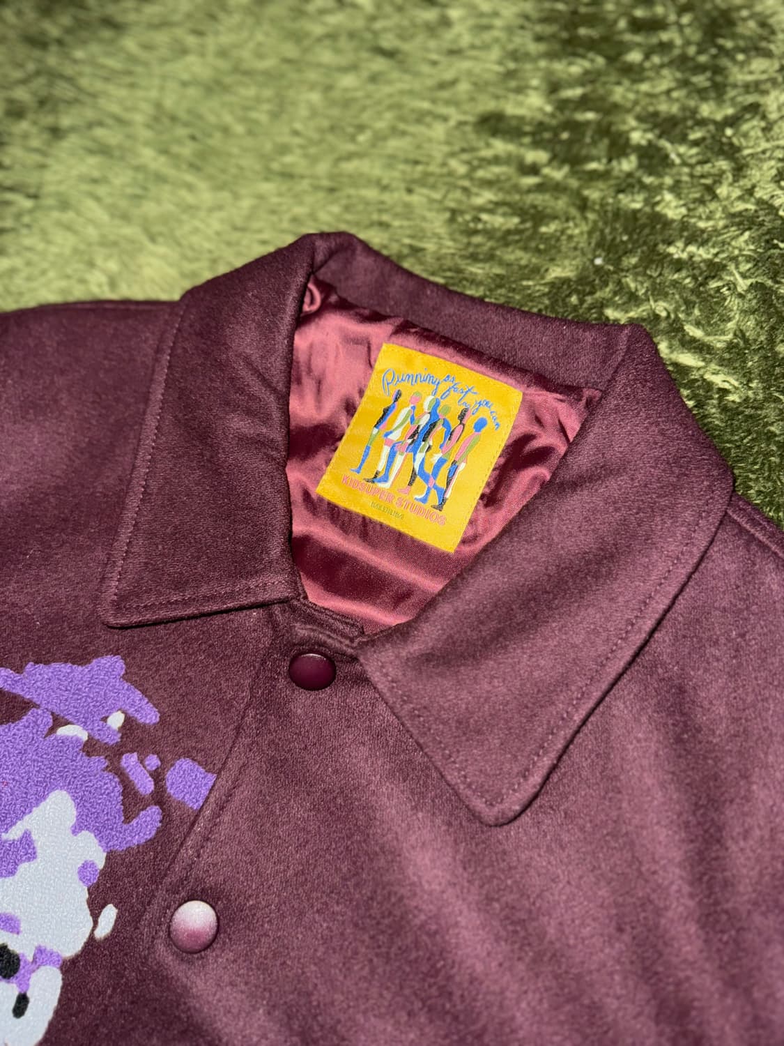 [M] Kidsuper 키드슈퍼 스튜디오 LFLS 바시티 자켓 버건디 상품이미지3