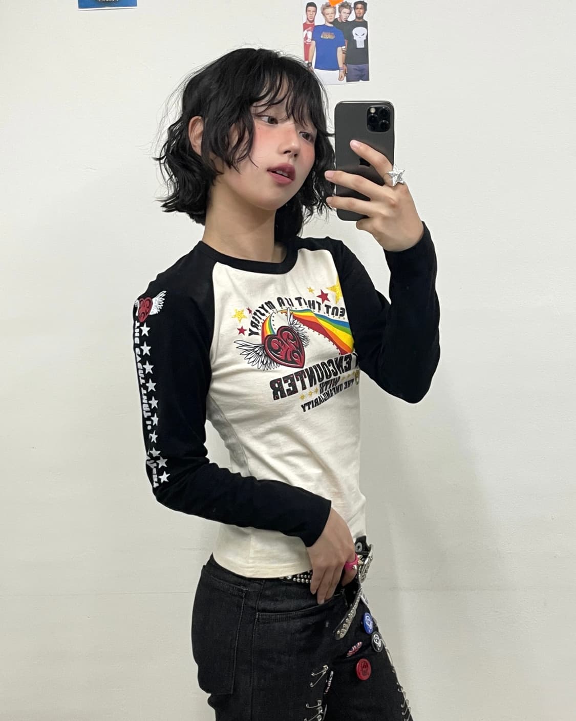 Heart rainbow star long sleeve  상품이미지1