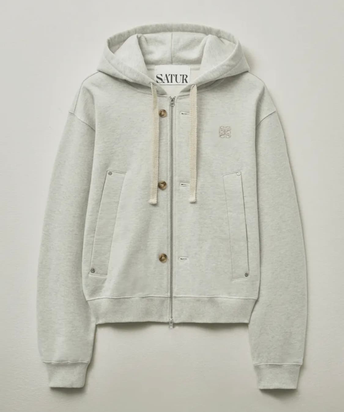 미착용 세터 후드집업 아이보리 M 상품이미지1