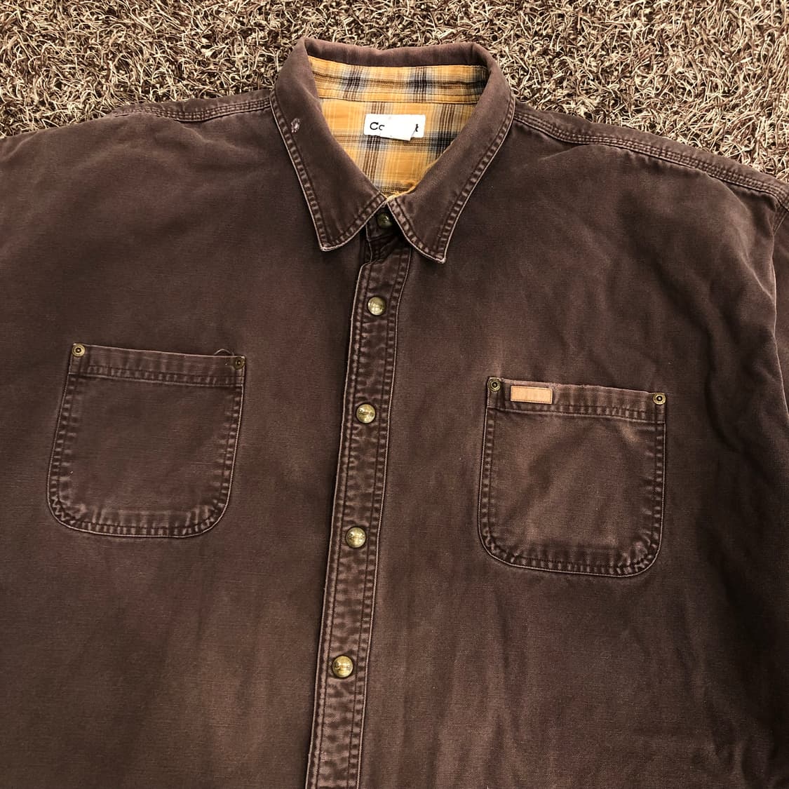 칼하트 캔버스 플란넬 라이너 워크 셔츠 자켓 상품이미지2