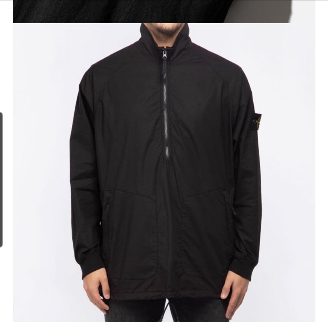 L 스톤아일랜드 오버셔츠 아노락 블랙 상품이미지3
