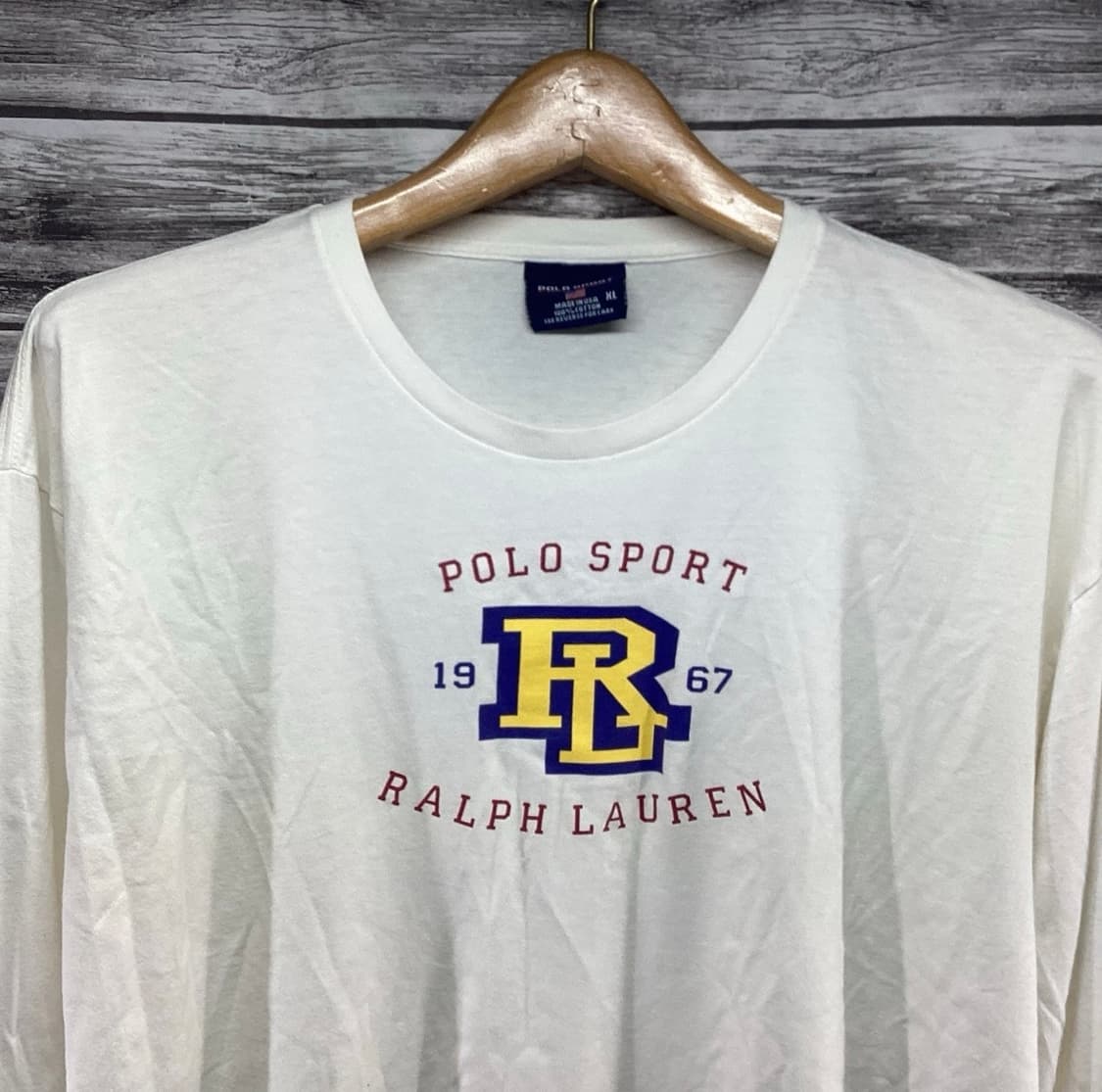 [폴로 스포츠 대방출] 90s 폴로스포츠 수소봉제 롱슬리브 상품이미지3