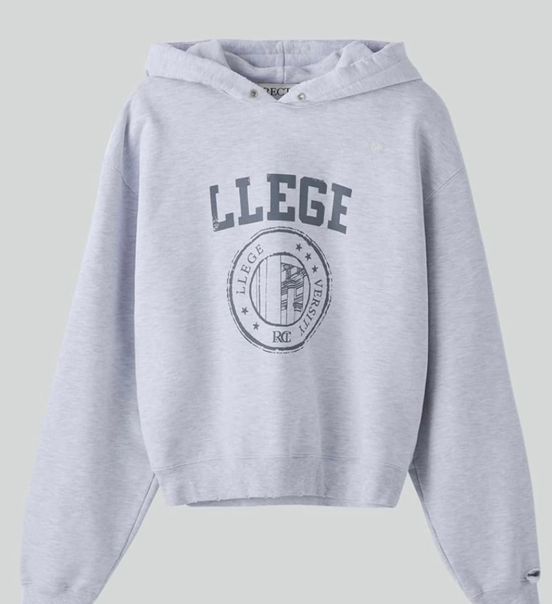 렉토 후드티 그레이 상품이미지1