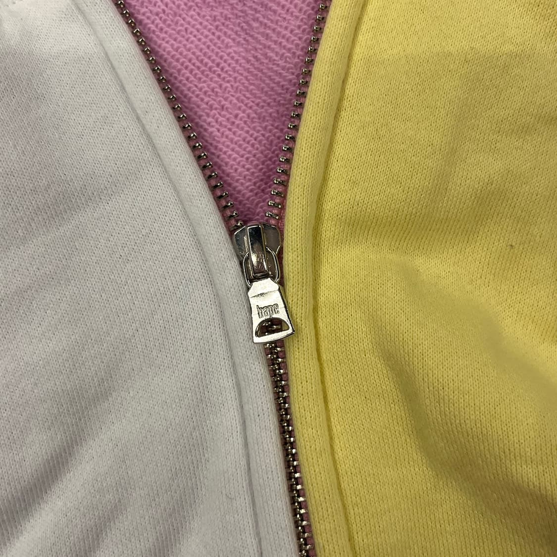 베이프 솜사탕 멀티계 파스텔 핑크 화이트 마일로 샤크 풀 후드 집업 상품이미지7