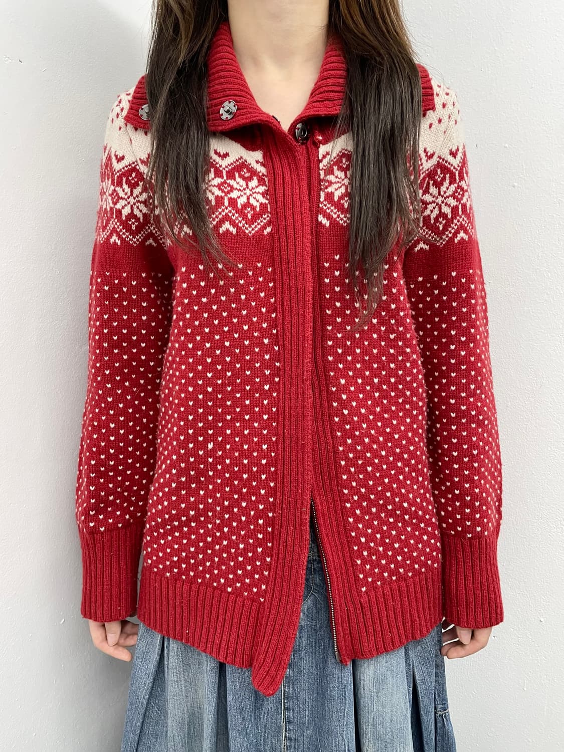 레드 에스닉 투웨이 코위찬 집업 상품이미지1