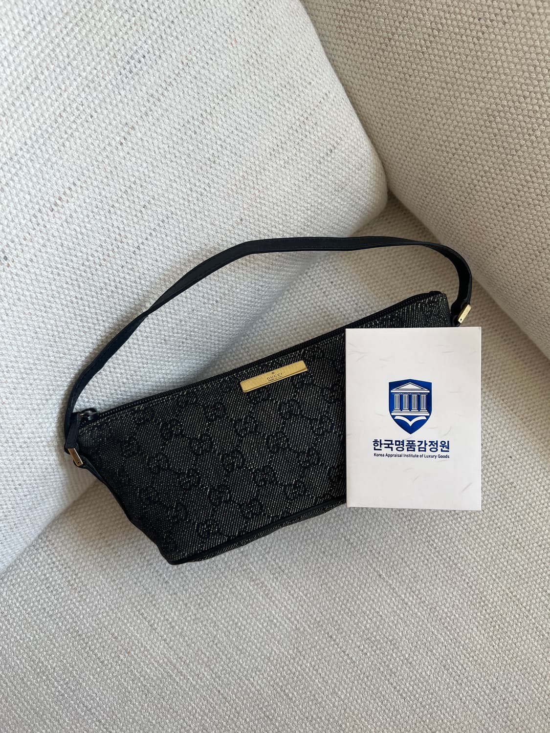 빈티지 구찌 GG 보트 포쉐트 숄더백 상품이미지3