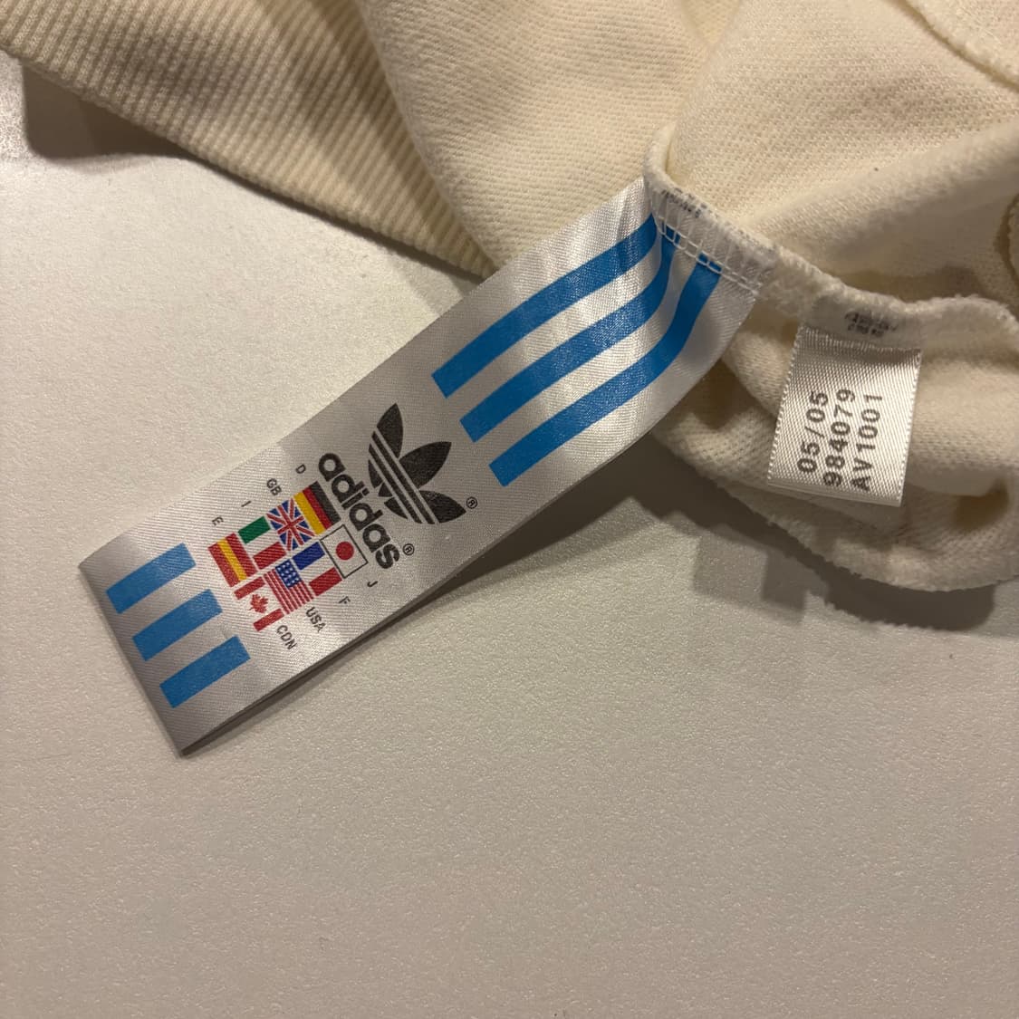 [100] 05s 아디다스 FPF 페루 트랙탑 져지 화이트/레드 D181 상품이미지9