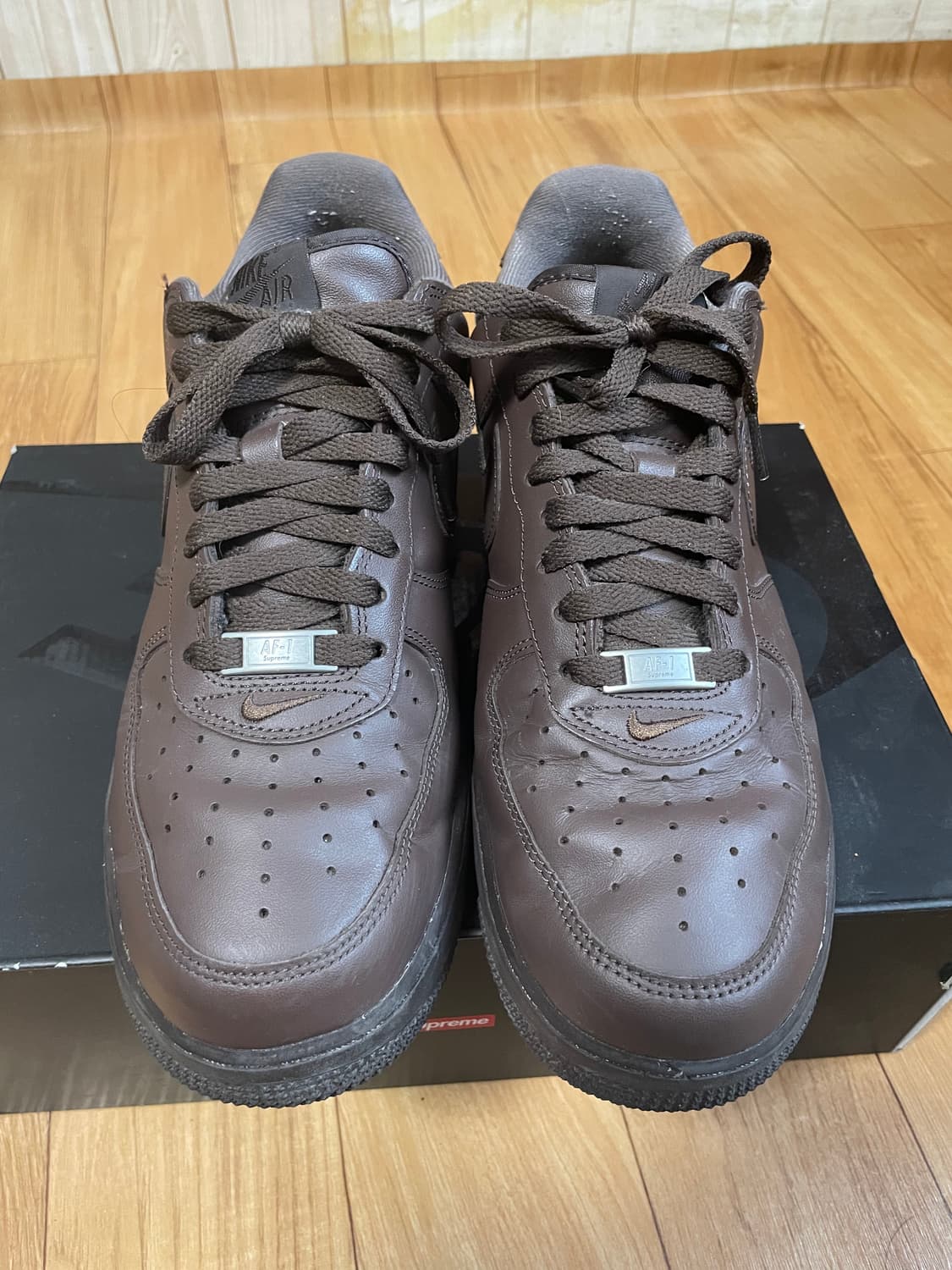나이키 슈프림 에어포스 바로크 브라운 270 사이즈 상품이미지2
