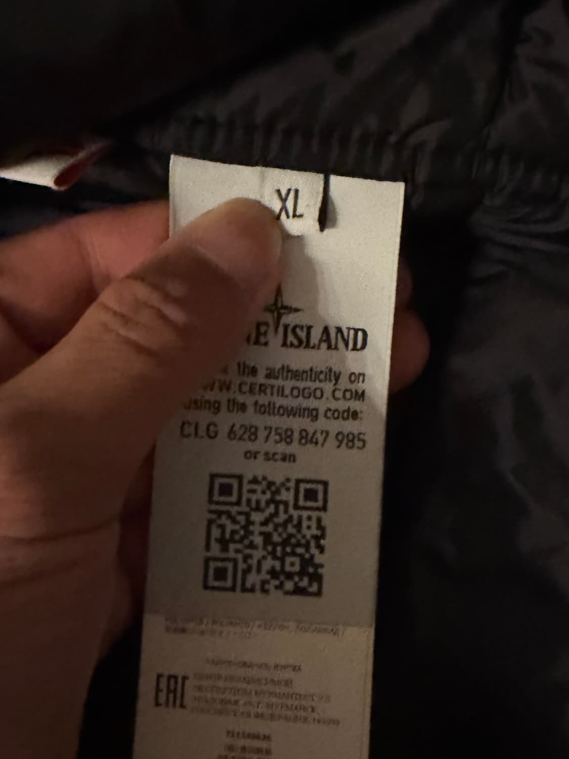 {당일 발송/XL} 스톤아일랜드 마이크로 랩스 패딩 다크 네이비 상품이미지7