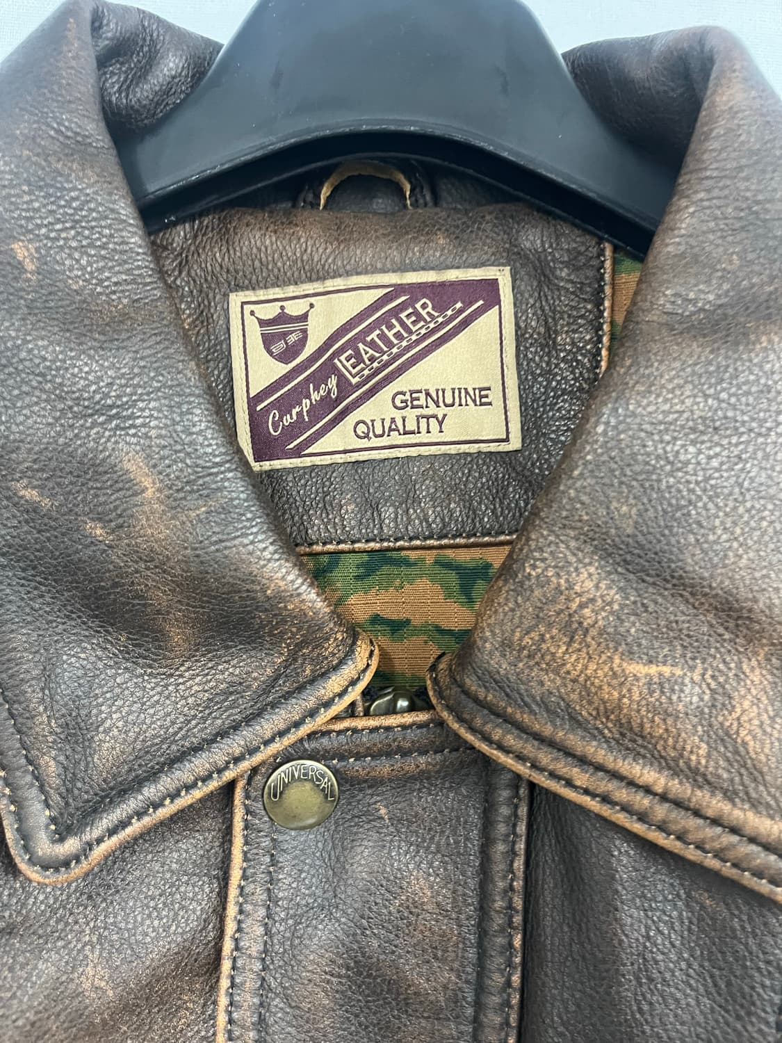 리얼레더 소가죽자켓 브라운 상품이미지3