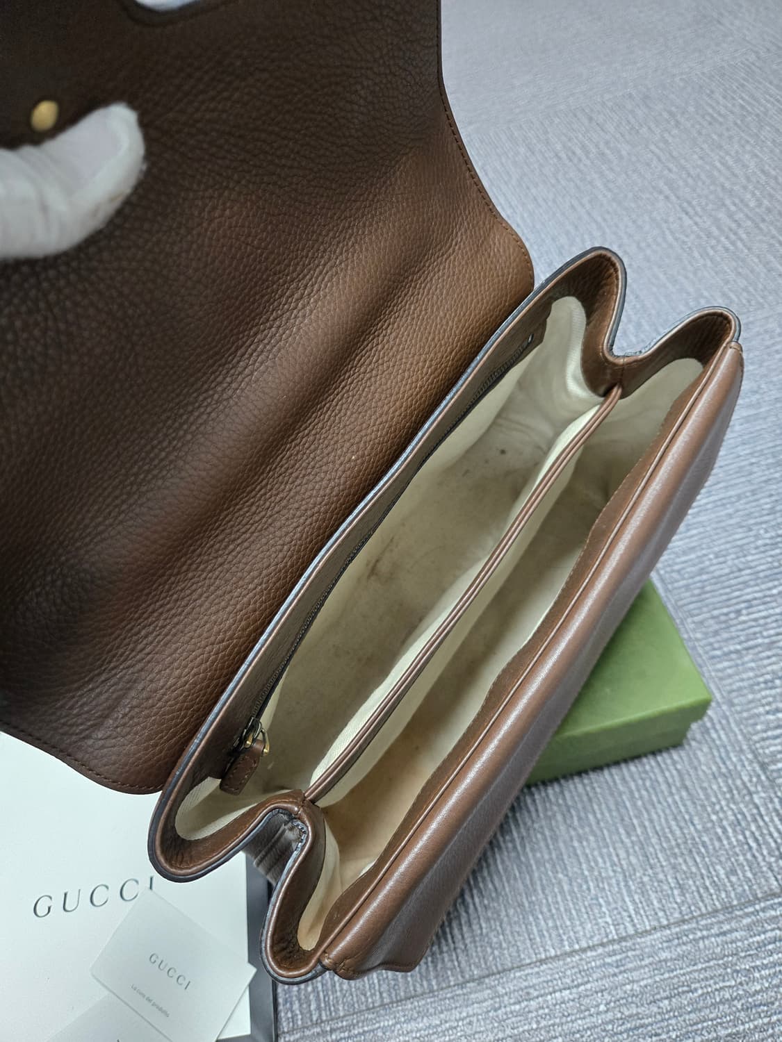 [특가][정품] 구찌 GG마몬트 브라운 숄더백 상품이미지6