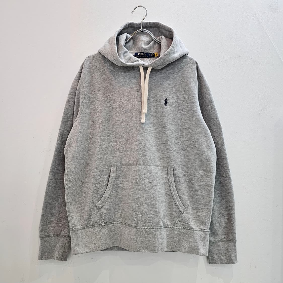 폴로 랄프로렌 그레이 기모 후드티 상품이미지1