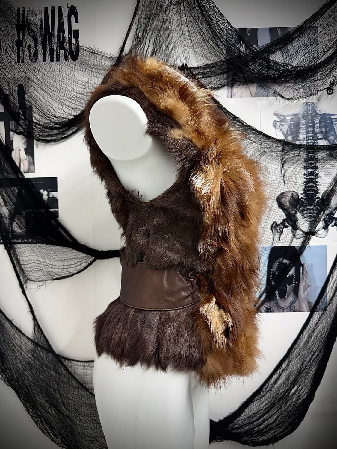 00s fur detailed fur vest 상품이미지4