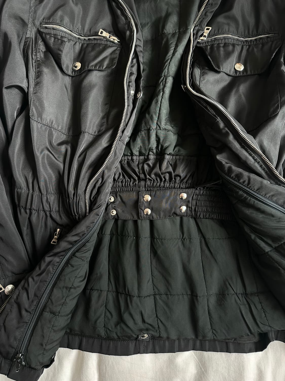Prada Liner coat outer Nylon x leather 상품이미지3