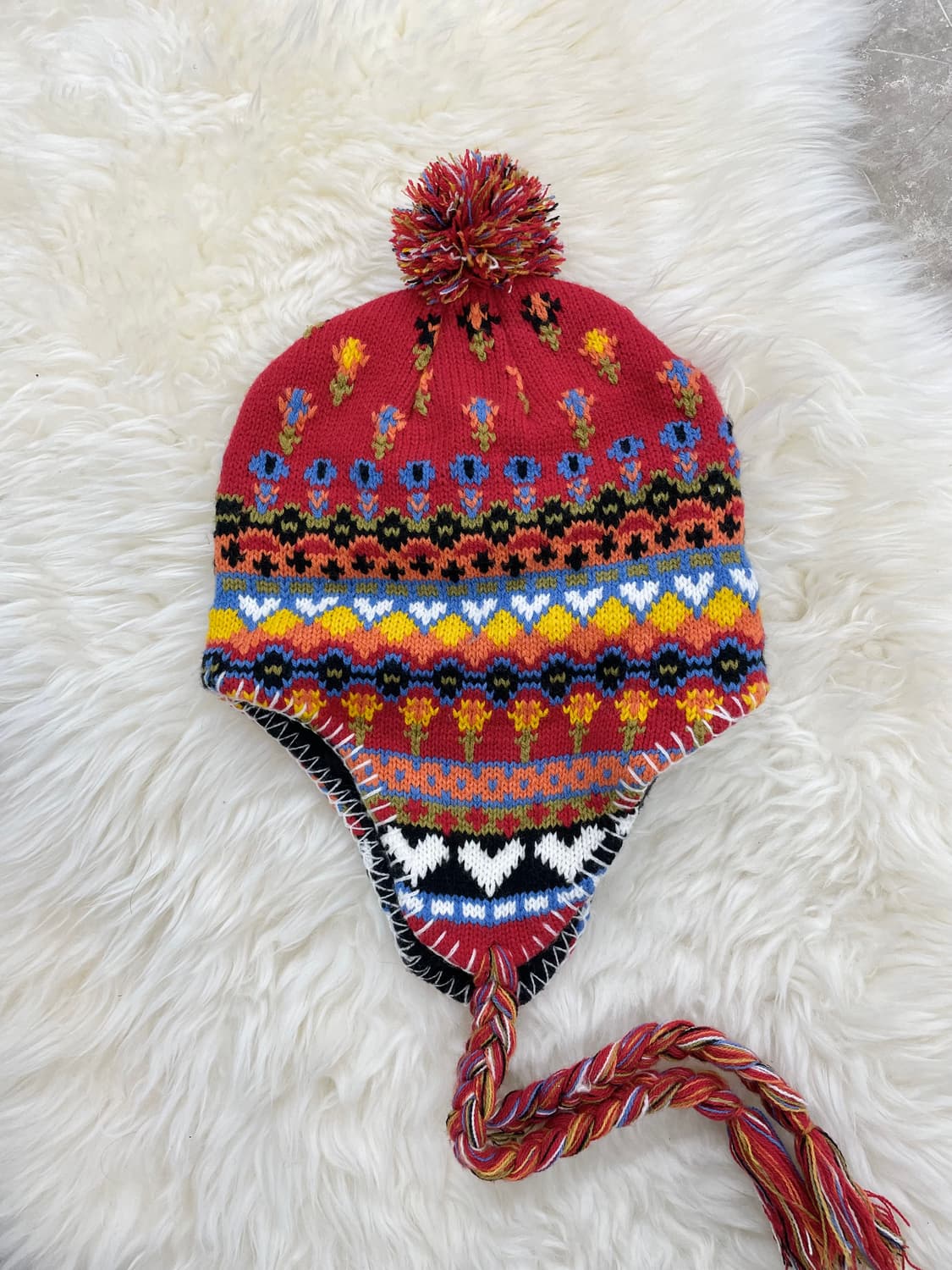 노르딕 하구미 방울 이어플랩 비니 상품이미지5