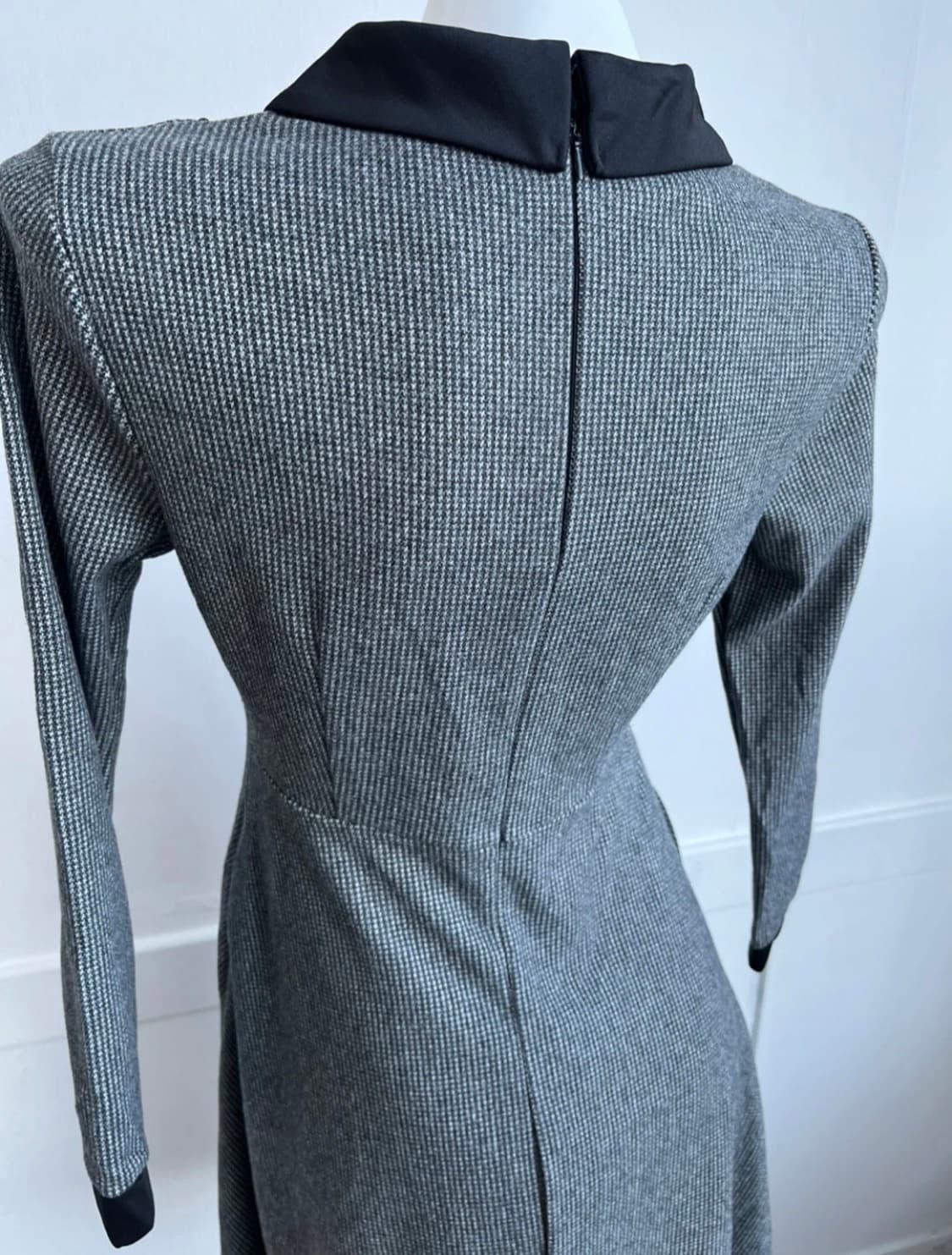 *SALE) 그레이 카라 모직 원피스 상품이미지6