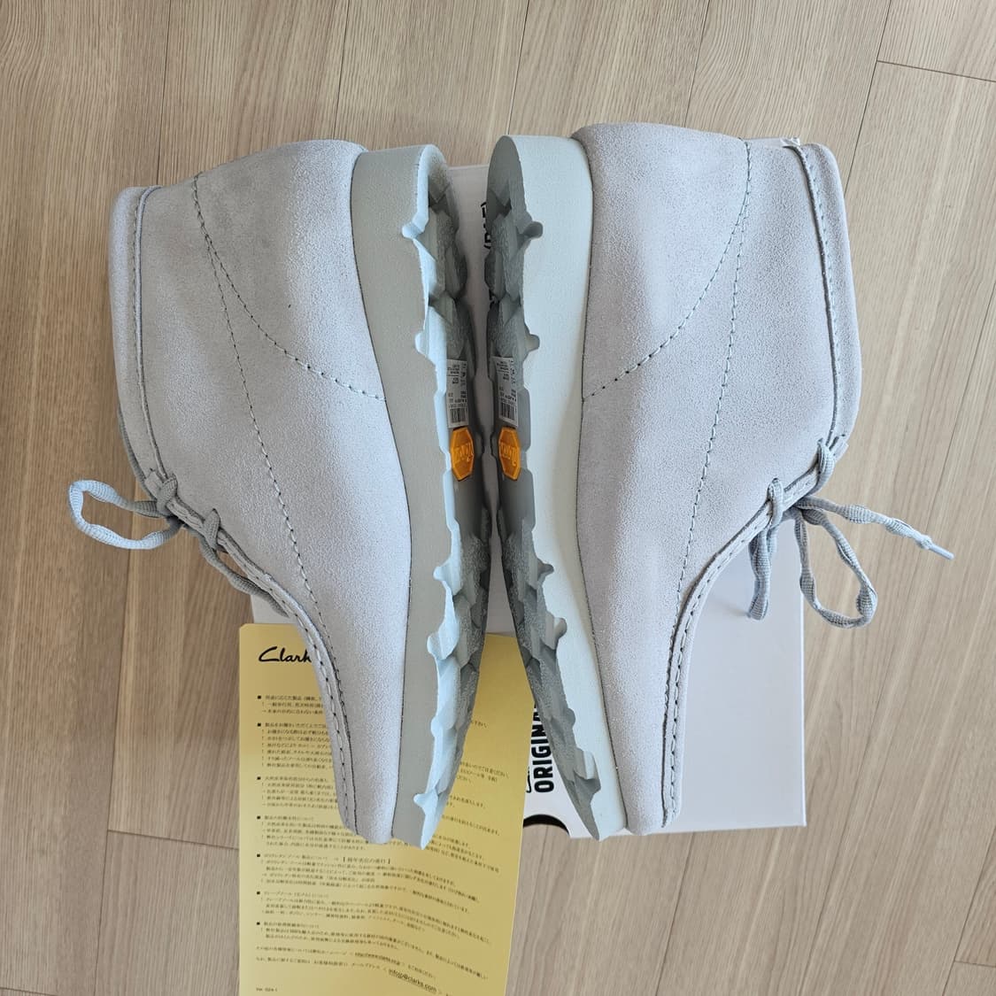 280 새제품) 클락스 x 파프 PAF 왈라비BT 그레이 블루 상품이미지5