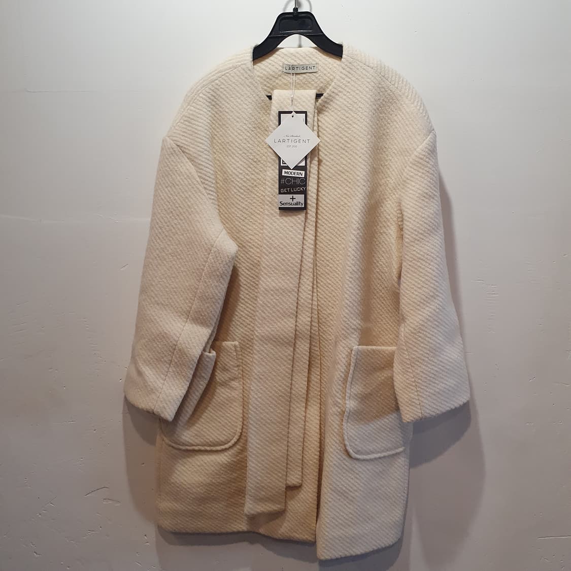 lartigent 아이보리 루즈핏 코트 상품이미지1