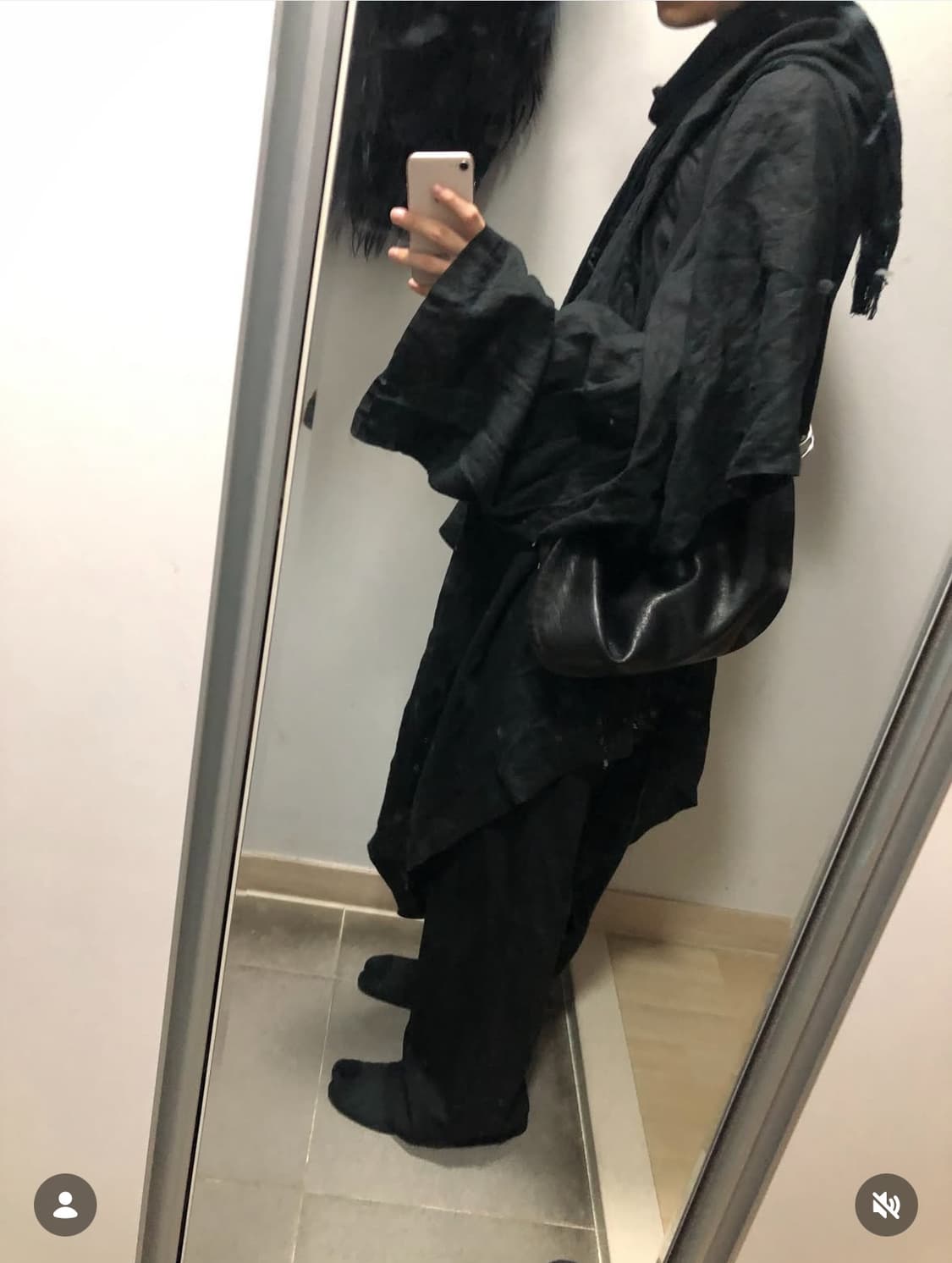 요지야마모토 비대칭 드레스 상품이미지1