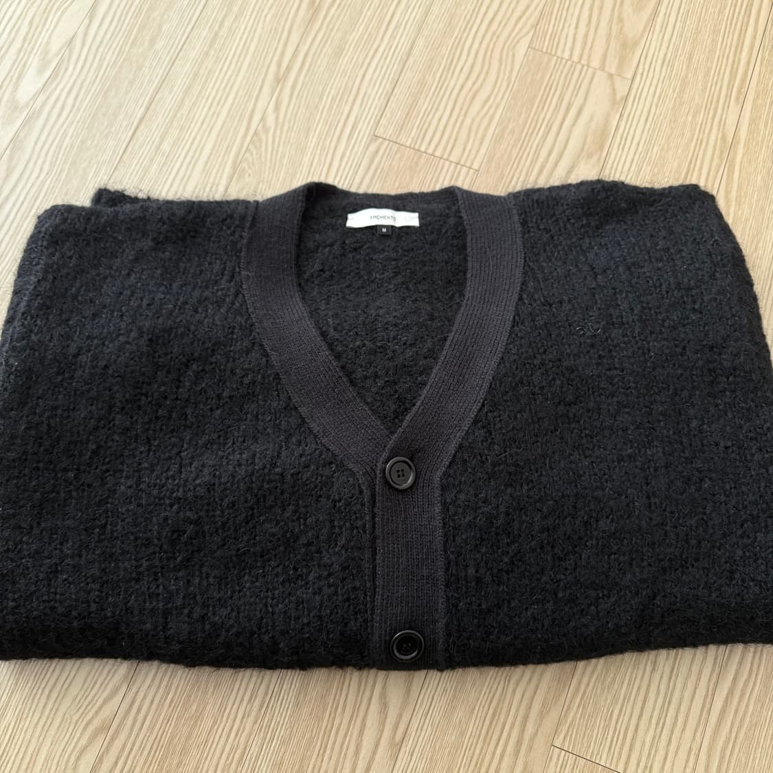 [M]아모멘토 그랜파 가디건 블랙 상품이미지1