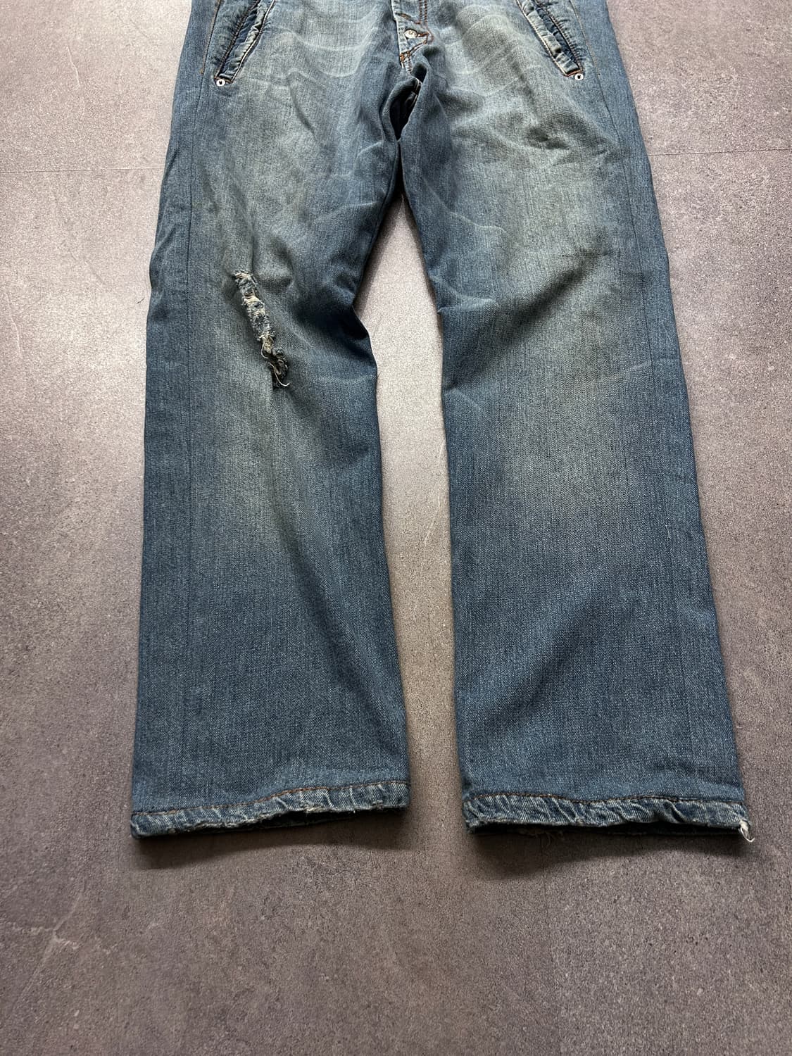 Frankie Morello 새깅 데님 팬츠 상품이미지7