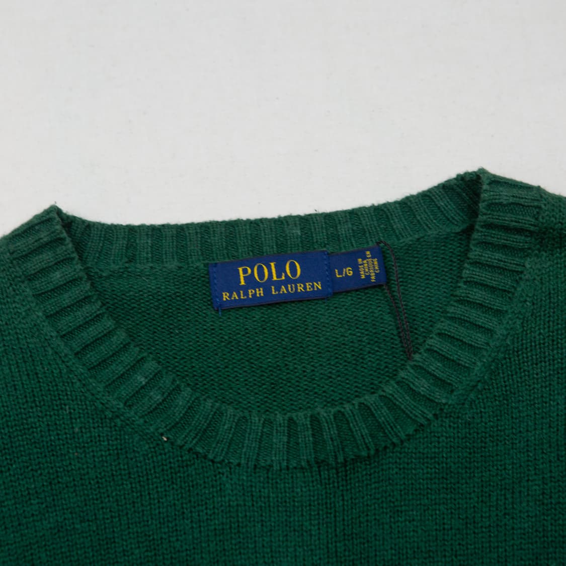 폴로 랄프로렌 코튼 니트 스웨터 딥그린  상품이미지3