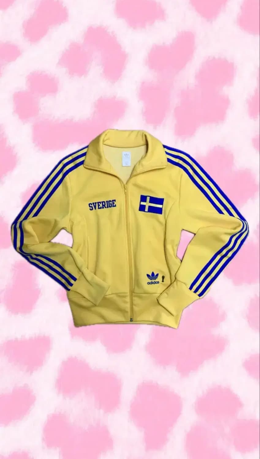 정품 아디다스 스웨덴 트랙탑 옐로우 져지 저지 상품이미지1