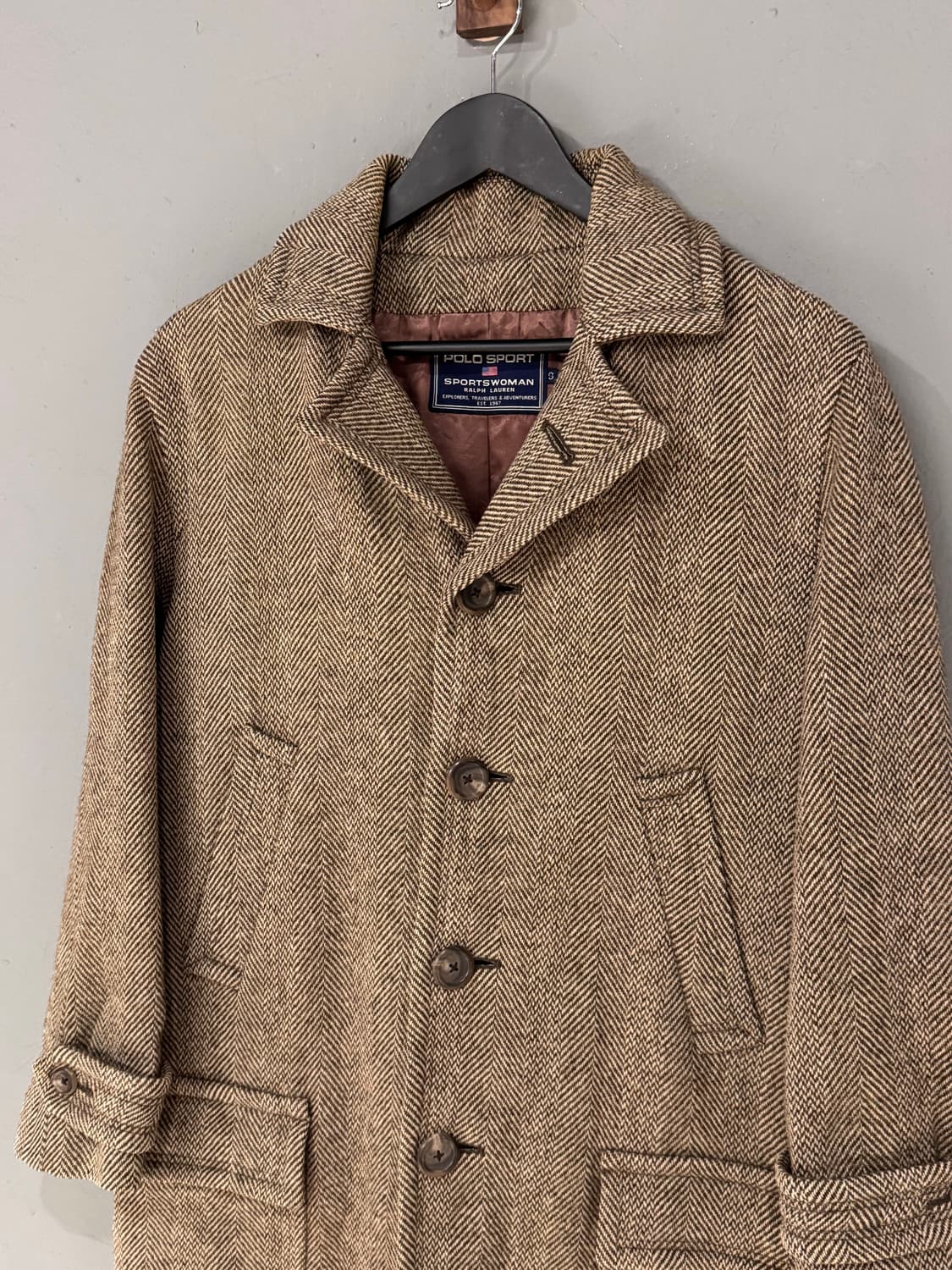 폴로 스포츠 해링본 트위트 코트자켓 상품이미지2