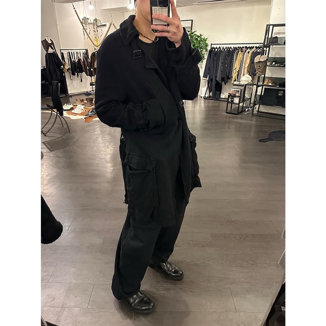 요지야마모토 축융 울 코트 상품이미지4