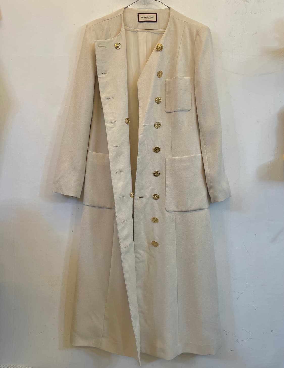 모조에스핀 금장더블버튼 롱원피스66:) 하객룩원피스 정장원피스 상품이미지3