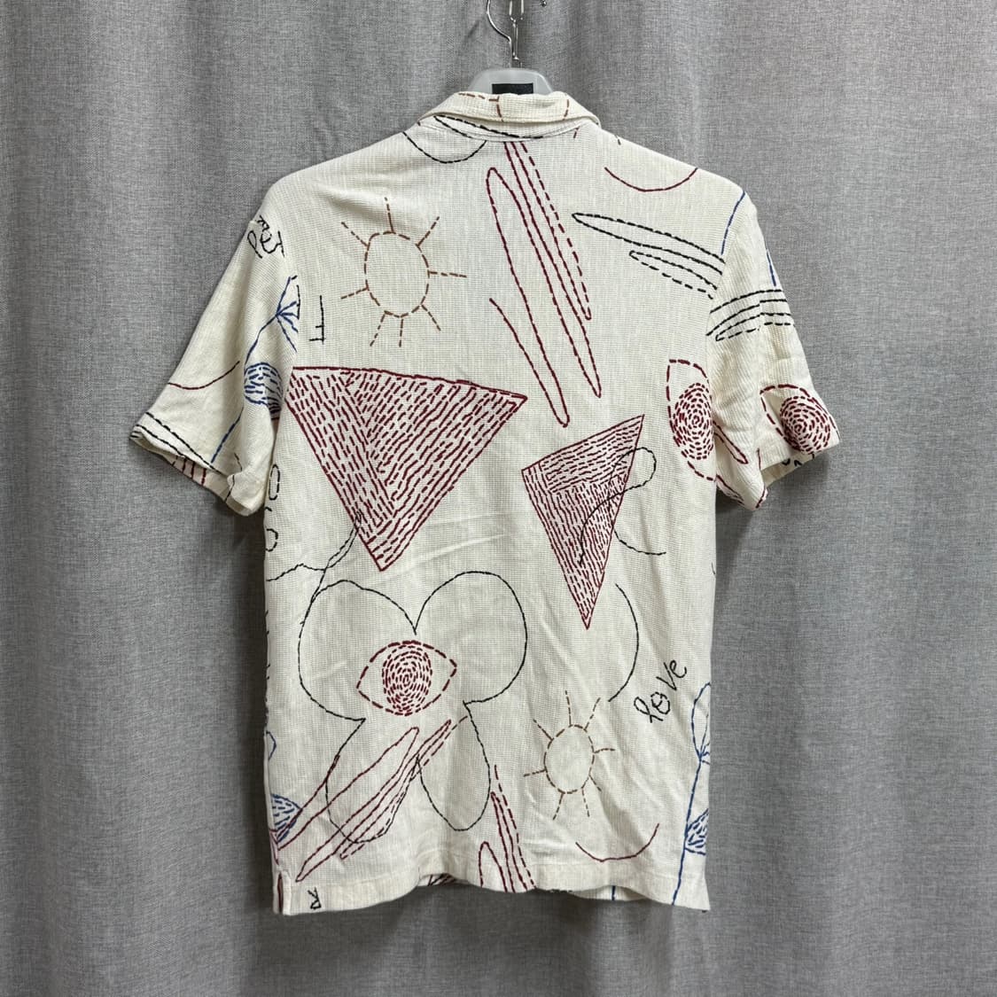 [M] 자라 ZARA 패턴 반팔 코튼 셔츠 남방 상품이미지4