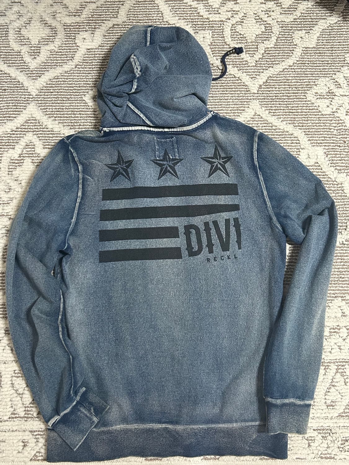 Diviner 락펑크 데님워시드 후드집업자켓 상품이미지2