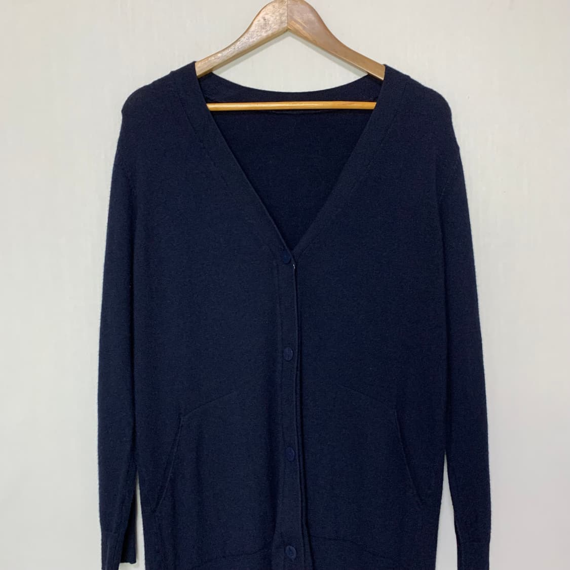 지오송지오 빈티지 롱 가디건 네이비 상품이미지2