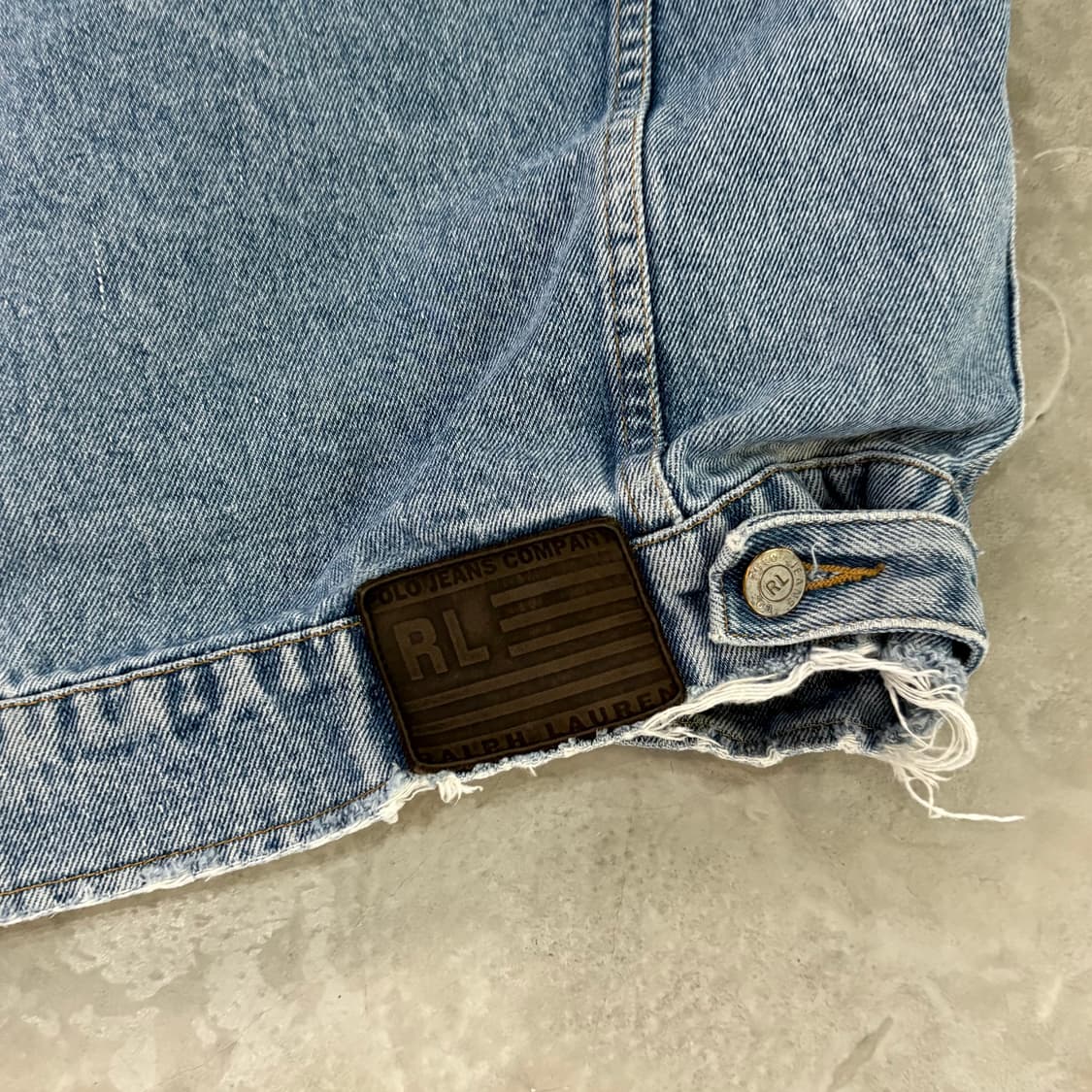 [XL] 폴로 진스 클래식 연청 데님 트러커 자켓 덩가리 상품이미지7