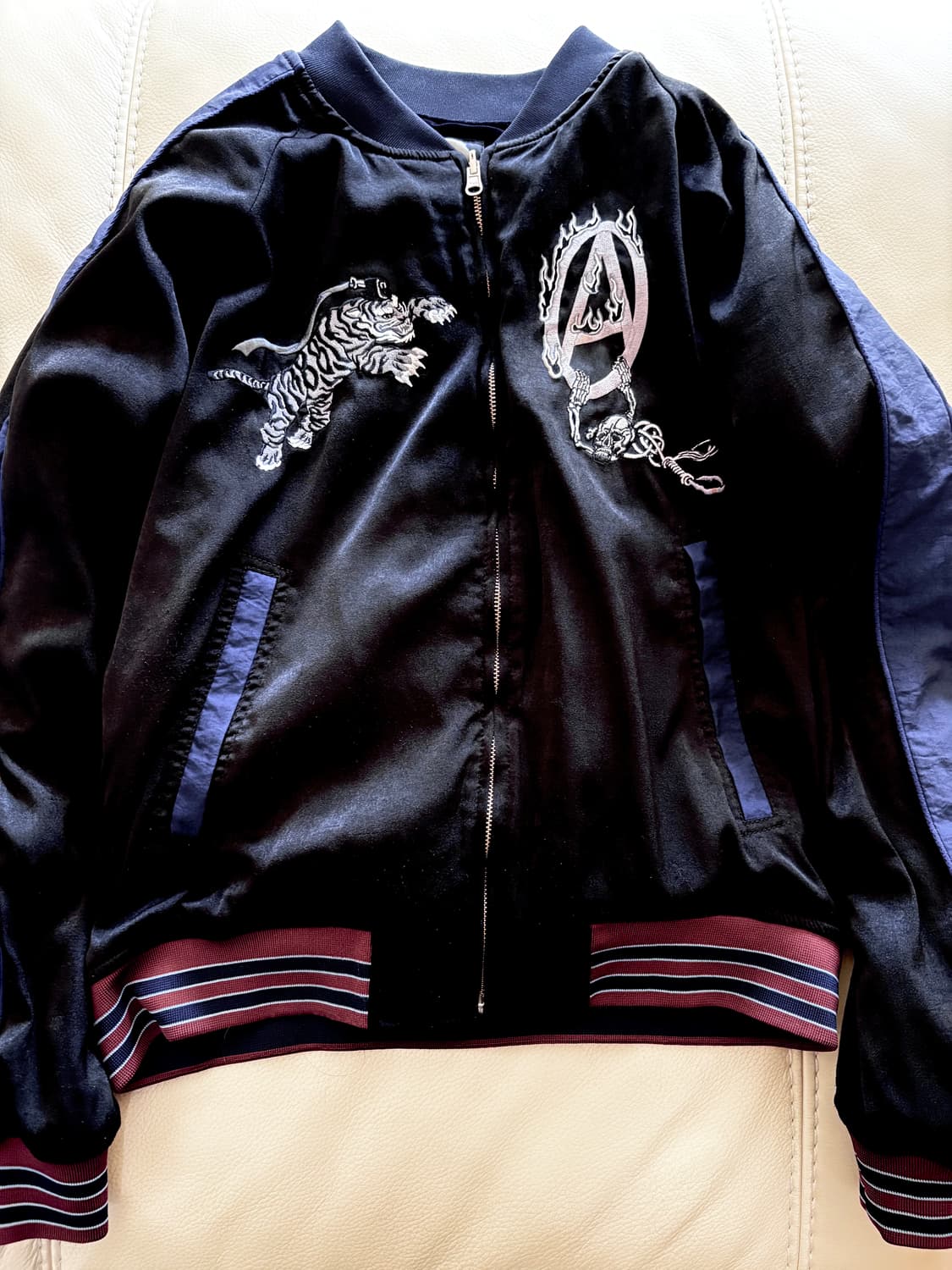 mpq 엠피큐 1988 서울 리버시블 패딩 블루종 스카쟌 상품이미지1