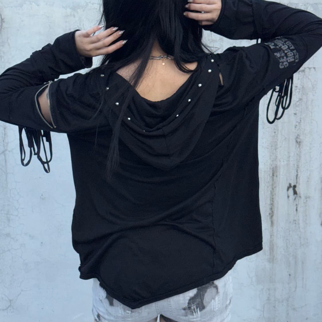 ”sexpotrevenge“Detail Damage Long Slee 상품이미지4