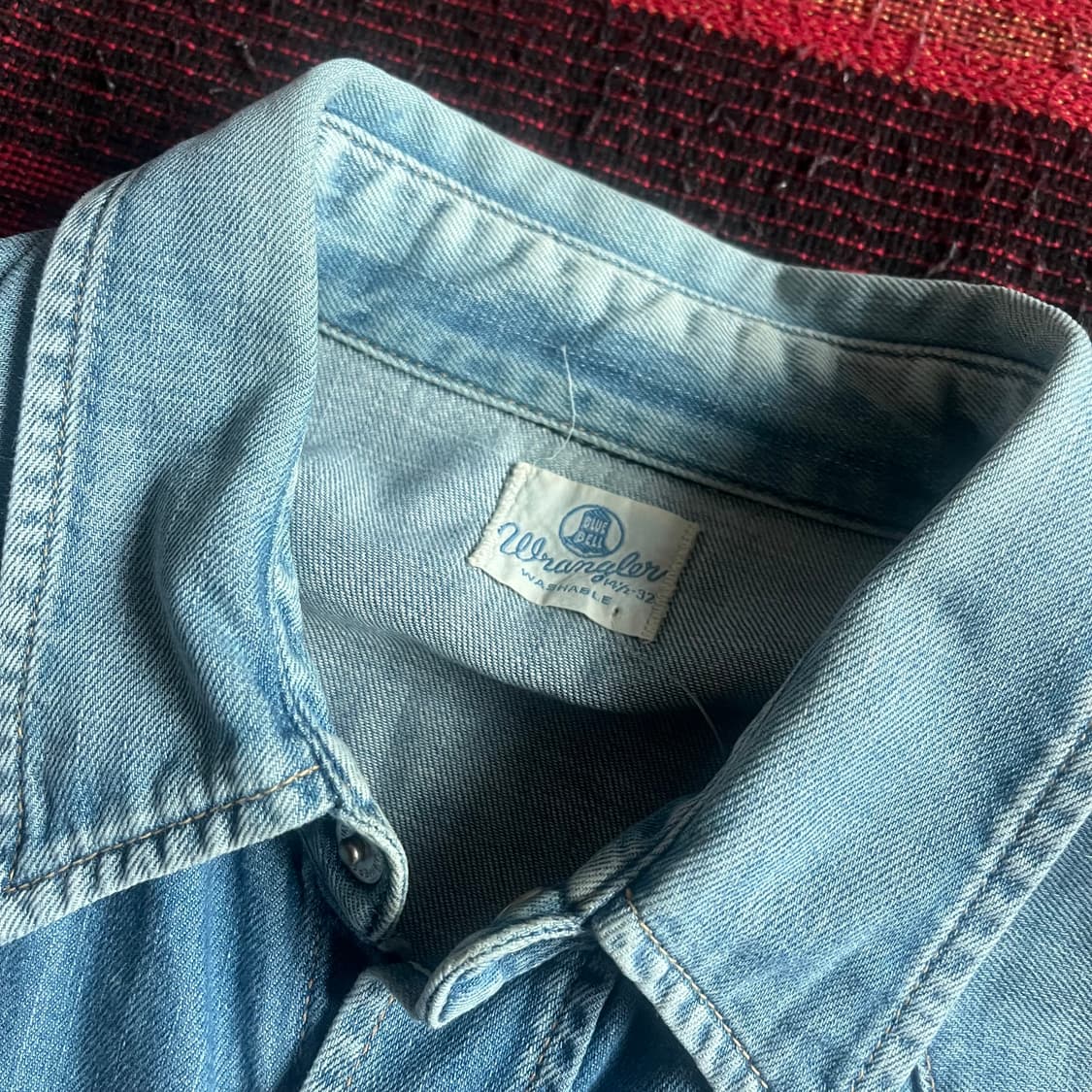 랭글러 데님 웨스턴 셔츠 Wrangler Blue Bell 상품이미지5