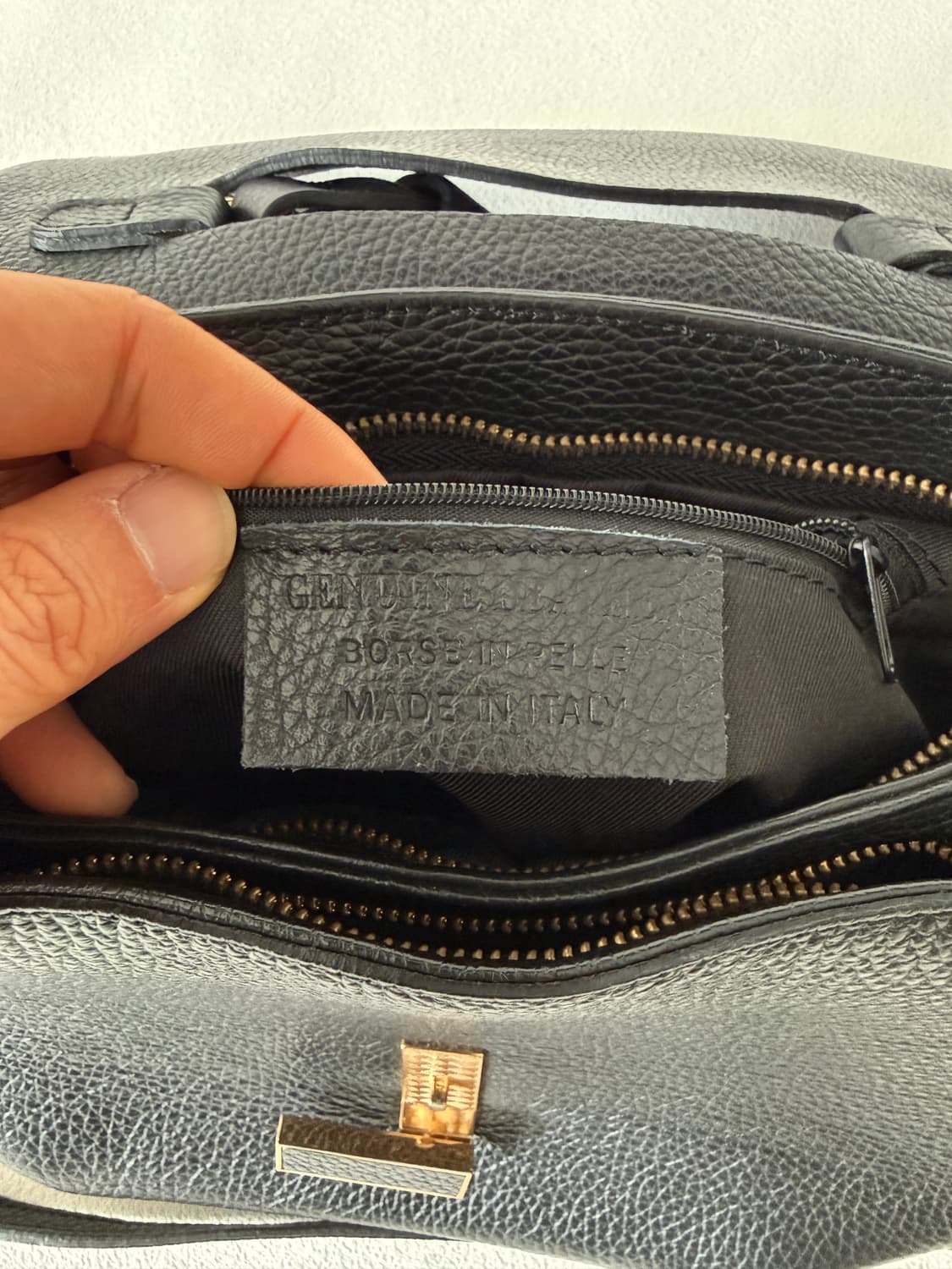 MADE IN ITALY 레더 크로스 토트백 상품이미지9