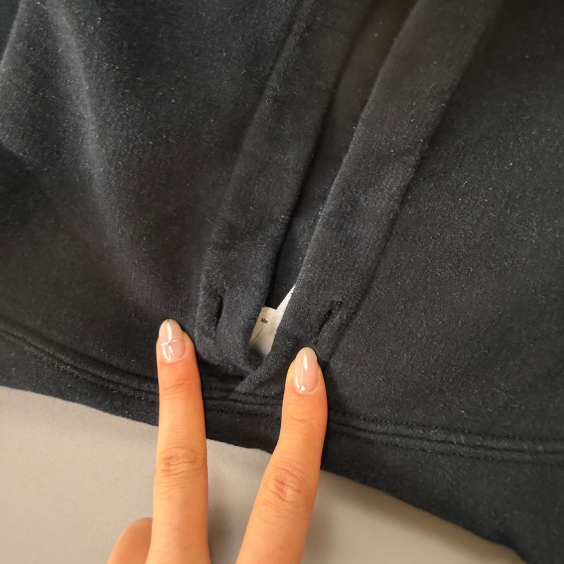 길단 옐로우 프린팅 블랙 기모 후드티 XL 상품이미지8