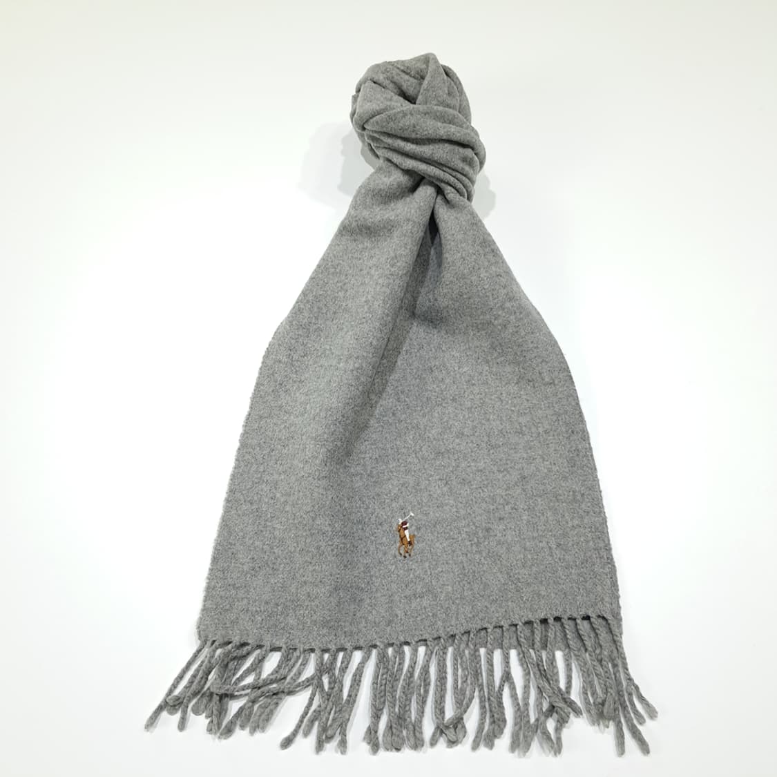 MX594 폴로 00s 이태리판 램스울 멀티포니 그레이 머플러 목도리 상품이미지1