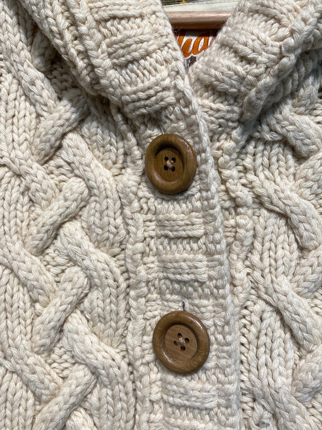 00s셰인진스 케이블 니트집업 상품이미지5