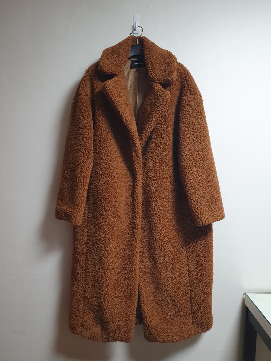 택포가 플라스틱아일랜드 코트 뽀글이 싱글버튼 무스탕코트 M 상품이미지1