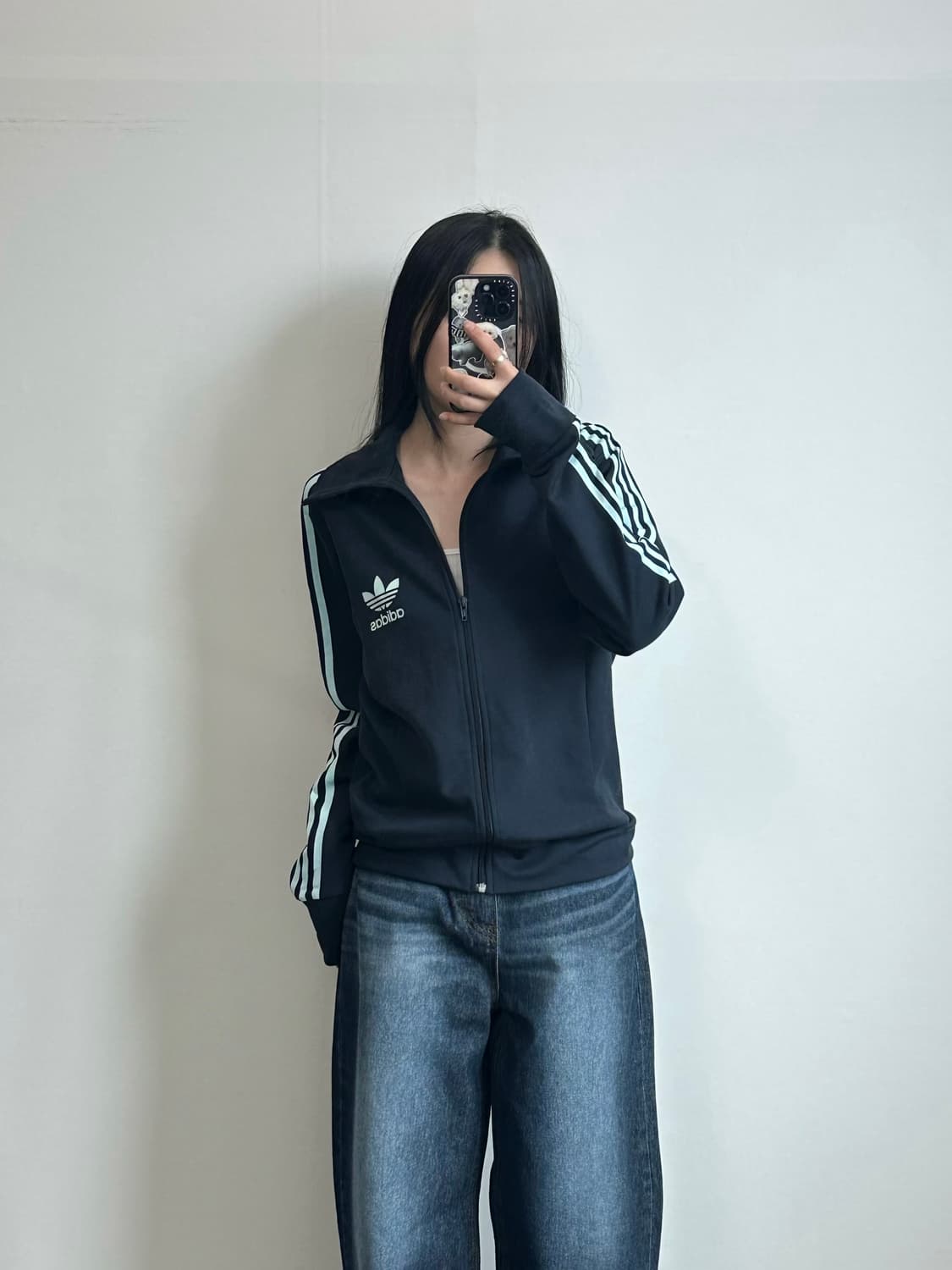 아디다스 파이어버드 사이드라인 블랙 트랙탑 져지 상품이미지1