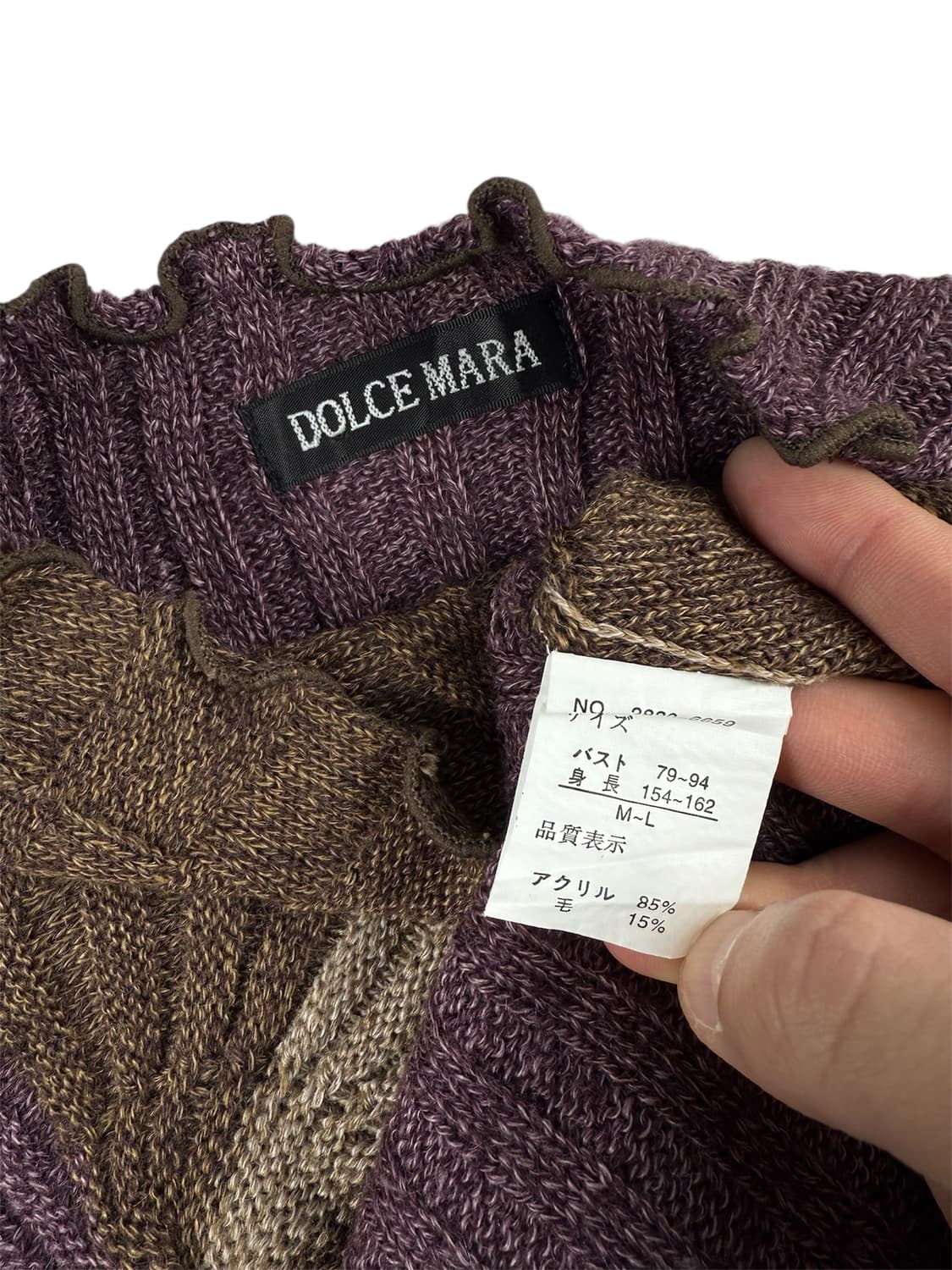 dolce mara 컬러드 니트 탑 상품이미지5