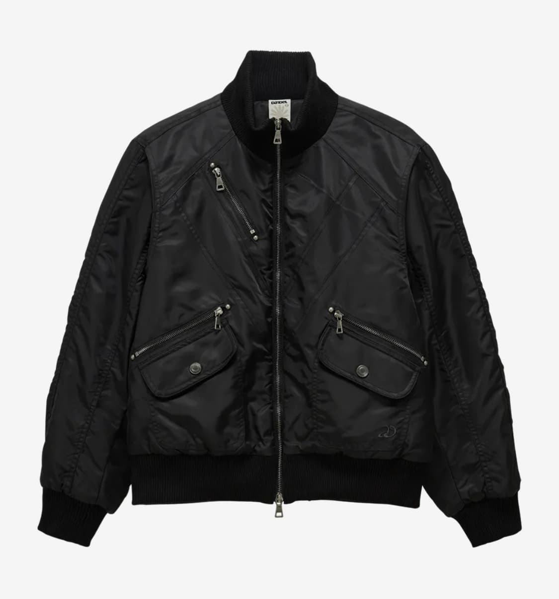 단델 DD cropped studded MA-1 jacket (BLACK 상품이미지1