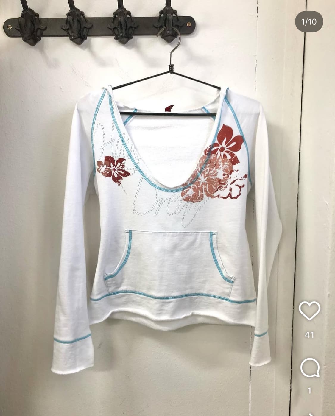 파우닝 133 빈티지 후드 롱슬리브 상품이미지1