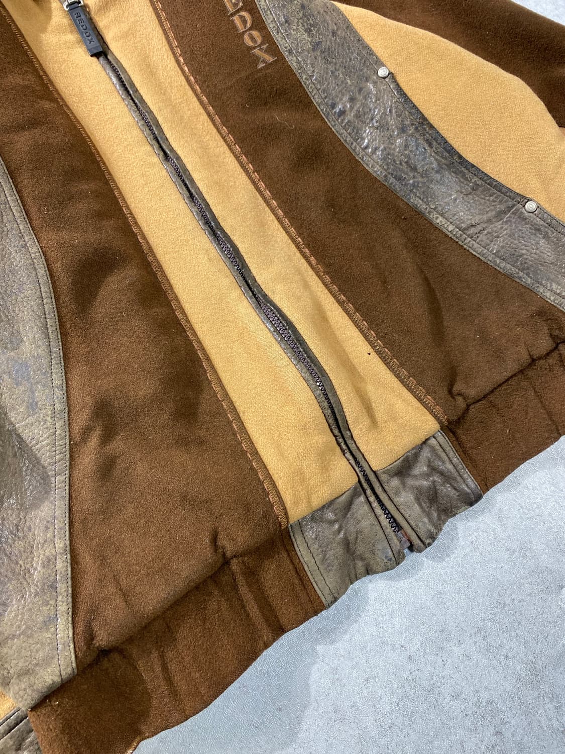 [105] 90s REDOX 레드옥스 브라운 울 레더 블루종 자켓 상품이미지3