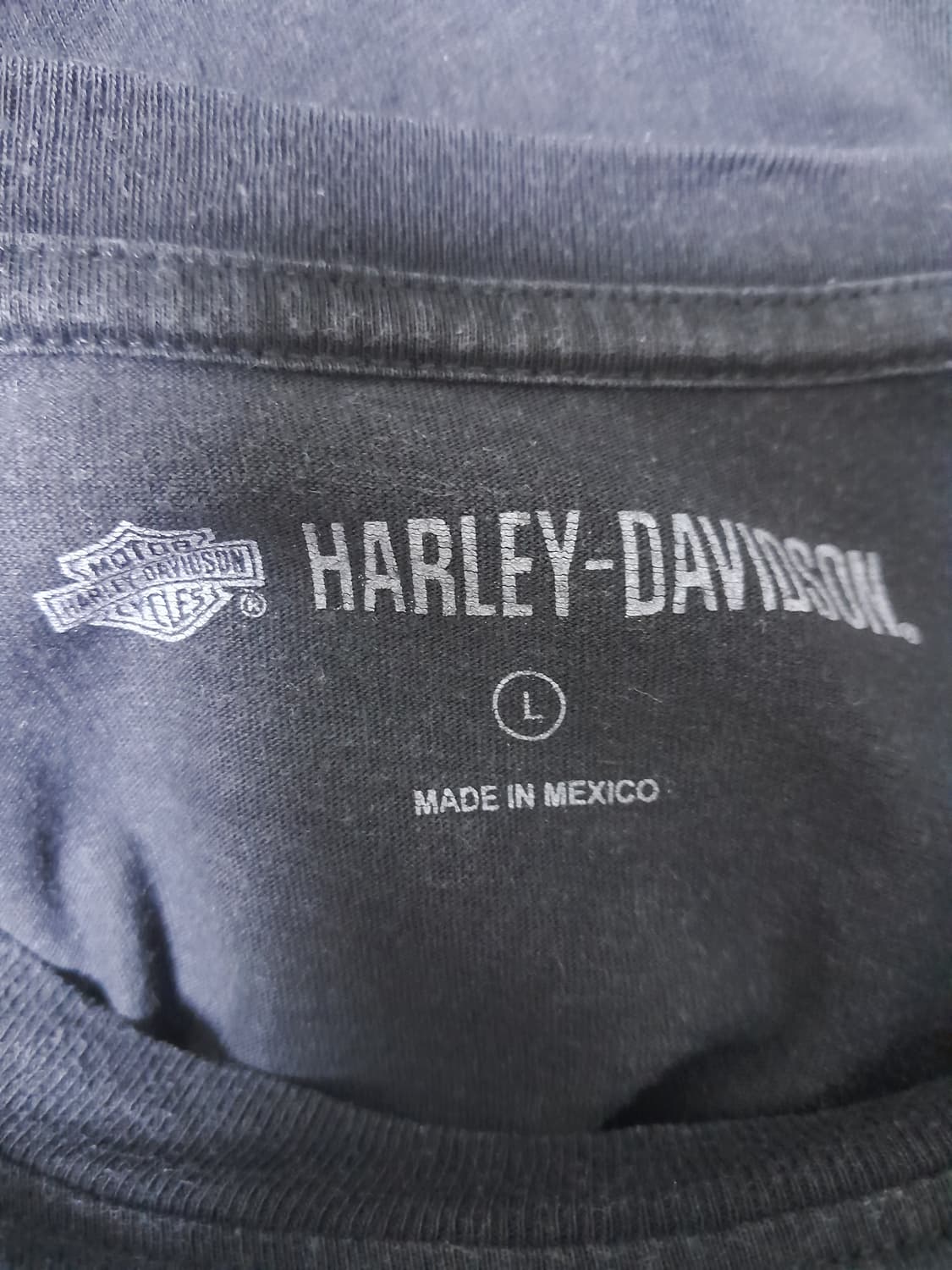 할리데이비슨 블랙 빅그래픽 반팔티 L/100~105 상품이미지6