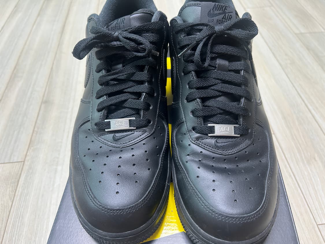 285 나이키 슈프림 에어포스 1 로우 블랙 상품이미지3