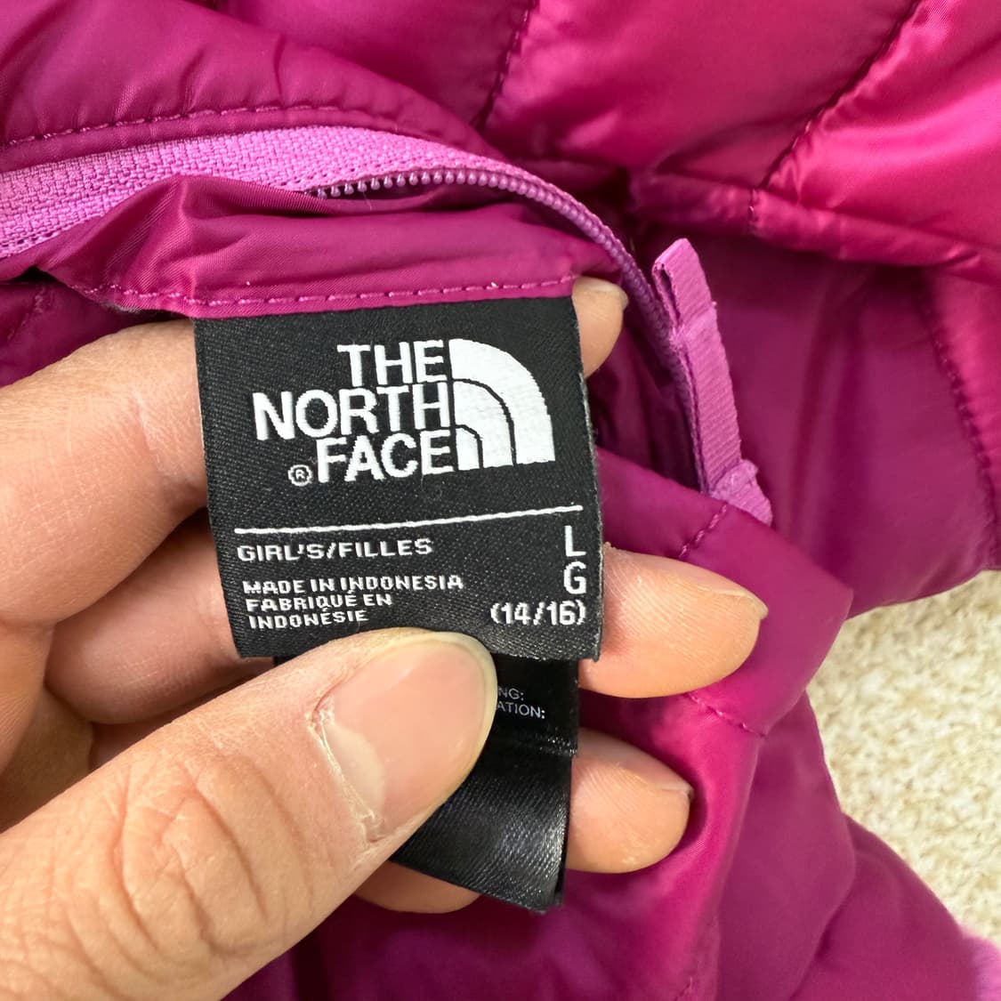 [L/G] 노스페이스 여성 기모 경량패딩 0102T1 상품이미지3